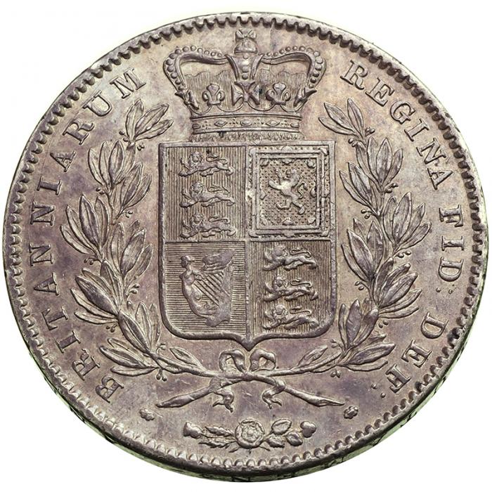 イギリス 1844年クラウン銀貨 ヴィクトリア ビクトリア Victoria 