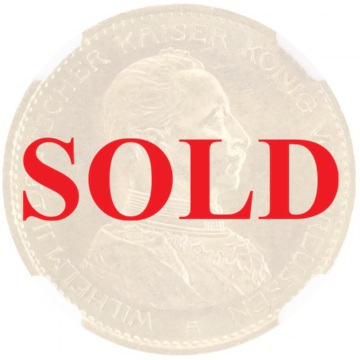 ドイツ プロイセン 1914年　20マルク 金貨　ヴィルヘルム2世　NGC MS63