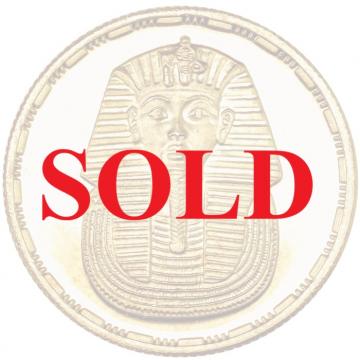 エジプト　1993年銘　50ポンド金貨　プルーフ　ツタンカーメン　限定発行7500枚　FDC完全未使用