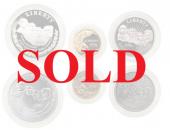 アメリカ　1991年　ラッシュモア山記念　プルーフ金貨・銀貨等6枚セット　COA　オリジナル木製箱　おまけ付