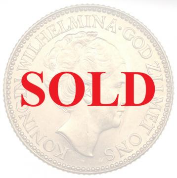 オランダ 1925年　10グルデン 金貨　ウィルヘルミナ女王　EF+