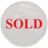 イギリス　1707年　クラウン銀貨アン女王　NGC　AU55　ポスト・ユニオン　Sexto on Edge