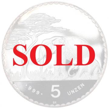 ナミビア(旧ドイツ領南西アフリカ)　1987年BP　ライターデンクマール75周年記念　純銀メダル5オンス　　プルーフ　FDC完全未使用