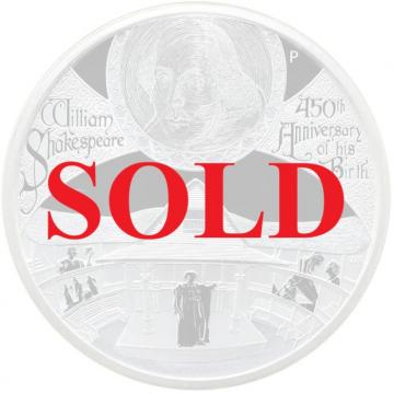 ツバル　2014年P 5ツバルドル 5オンス シェイクスピア生誕450周年記念純銀貨 エリザベス2世　プルーフ　パースミント　NGC　PF69ULTRA CAMEO