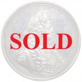 イギリス　1697年　ウィリアム3世　ブリタニア　レイスウェイク条約締結記念　大型銀メダル　PCGS　SP60　