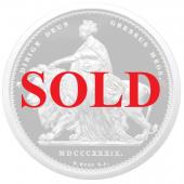 英国オルダニー 2019年銘　超重量1kg  100ポンド純銀貨エリザベス2世　ウナとライオン プルーフ　FDC完全未使用