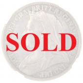 イギリス　1893年プルーフクラウン銀貨　ヴィクトリア ビクトリア Victoria　ヴェールドヘッド　トーン　NGC PF64