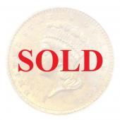 アメリカ 1861年銘 リバティ-インディアンヘッド 1ドル金貨 PCGS　AU55 90年代クラシックグリーンラベル