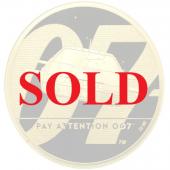 イギリス　2020年　2オンスプルーフ 200ポンド純金貨　エリザベス2世　007シリーズ第二弾”Pay Attention 007" 限定250枚 完全未使用