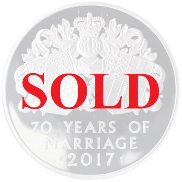 イギリス 2017年 500ポンド(1kg)超大型銀貨 エリザベス2世 成婚70年記念 NGC PF70ULTRA CAMEO ONE OF FIRST 50 STRUCK