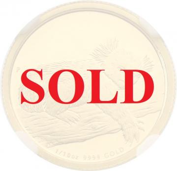 オーストラリア　2012年プルーフ純金貨　コアラ　15ドル　1/10Oz　NGC PF68UC