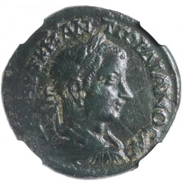 ローマ属州トラキア　ハドリアノポリス　AD238-224年 ゴルディアヌス3世　銅貨　　NGC Ch　VF