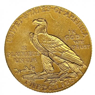 アメリカ　1913　5ドル　金貨　インディアンヘッド