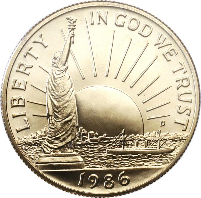 アメリカ 1986年 自由の女神100周年 プルーフ金貨・銀貨 3枚セット