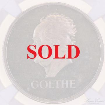 ドイツ　1932年E　GOETHE　ゲーテ追悼100周年　ワイマール　3マルク銀貨NGC　PF62cameo