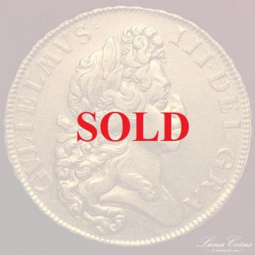 イギリス　1701年 ウィリアム3世　5ギニー金貨　希少Finework