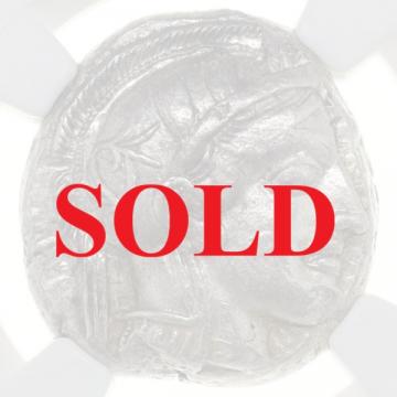 古代ギリシャ　アッテカ アテネ　テトラドラクマ銀貨　フクロウ　BC440-404　NGC XF Strike 5/5 Surface 4/5 Full Crest