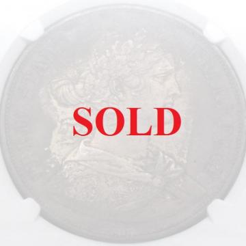 ドイツフランクフルト1861年銘 同盟2ターラー銀貨AU55