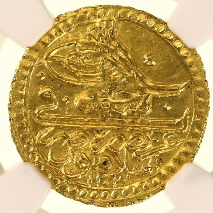 トルコ 1789年(AH1203//13) ZERI MAHBUB ゼリ金貨 NGC鑑定UNC