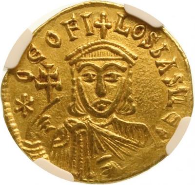 ビザンチン帝国(東ローマ帝国) AD829-842年 テオフィロス ソリデュス(ソリダス) 金貨　