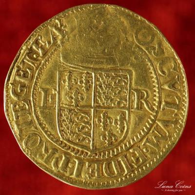 イギリス　エリザベス1世　1600年　クラウン金貨