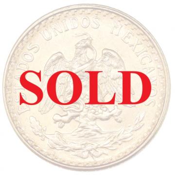 メキシコ　1945年Mo　2ペソ 金貨　メキシコシティミント　UNC　未使用