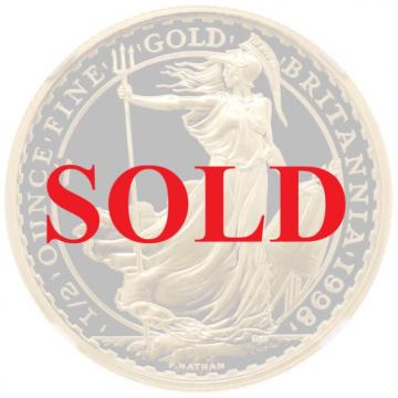イギリス ブリタニア 1998年 50ポンド 1/2オンス 金貨 エリザベス2世 NGC　PF70UCAM
