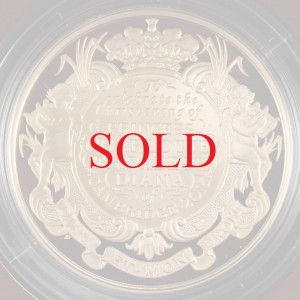 イギリス　2015年銘 5ポンド金貨エリザベス2世 シャルロット洗礼限定350枚Proof