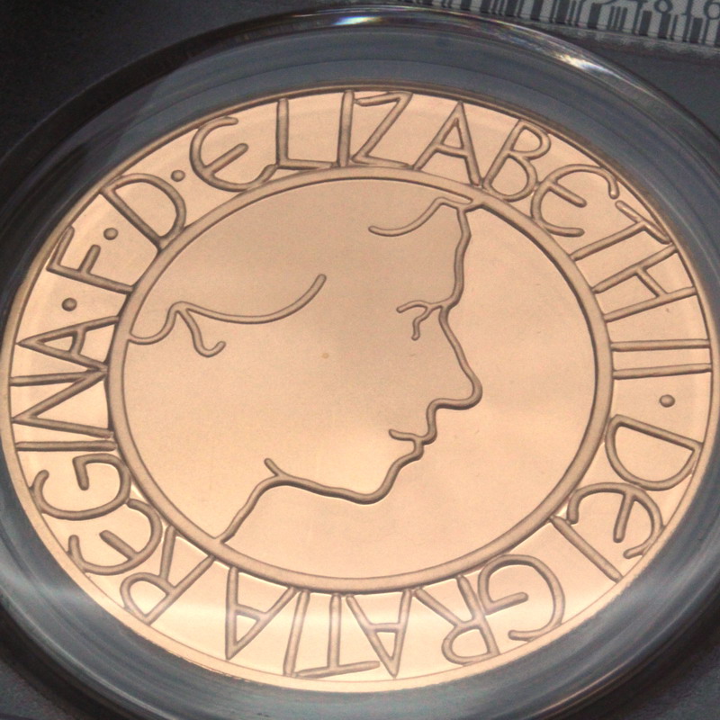 イギリス　５ポンドプルーフ銀貨（エリザベス2世戴冠50年記念）2003年 イギリス 1993 エリザベス2世 5ポンド 1オンス 銀貨 NGC PF69UC