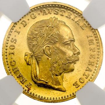 オーストリア=ハンガリー　1913年銘　ダカット金貨　フランツ・ヨーゼフ1世　未使用UNC