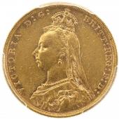 イギリス領オーストラリア　1888年Mメルボルン　ソブリン金貨　ヴィクトリア　ビクトリア　Victoria　ジュビリーヘッド　PCGS