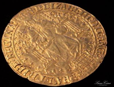 イギリス　エリザベス1世　1560-61年　ソブリン金貨