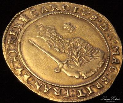 イギリス チャールズ1世　1642年　トリプルユナイト金貨