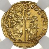 イタリア・ヴェネツィア共和国 1789–1797年　ゼッキーノ金貨　ルドヴィーコ・マニン総督 NGC MS63