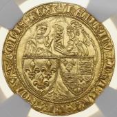 アングロ・ガリア(イギリス・フランス)1422–1450年 サリュドール ハンマー　金貨　受胎告知　ヘンリー6世　パリミント NGC MS62