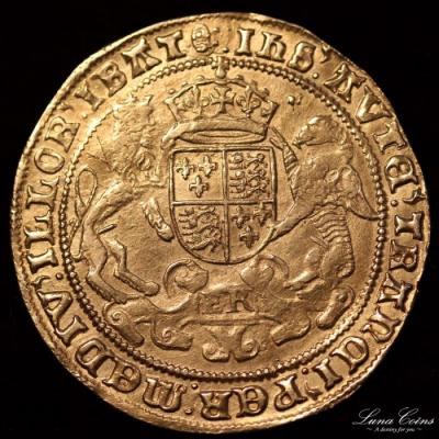 イギリス　エドワード6世　1551-3年　ソブリン金貨