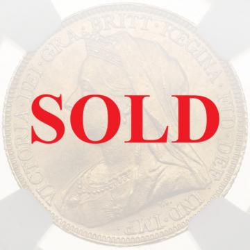 イギリス領オーストラリア　1899年銘　ソブリン金貨 シドニーミント　ヴィクトリア　ビクトリア　ヴェールドヘッドUNC未使用