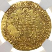 ブラバント公国(ベルギー )1355–1383年 ムートンドール金貨　ジャンヌ&ヴェンツェル1世 ヴィルヴォルドミント NGC MS62
