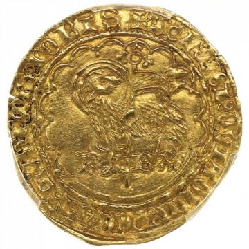 フランス王国　1417年 アニュ・ドール金貨 シャルル6世 サン=ロー PCGS MS64