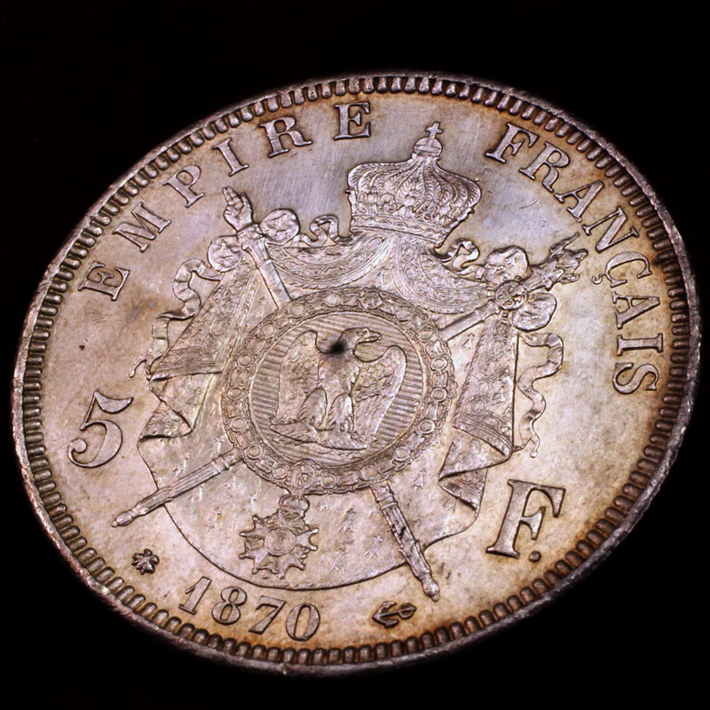 ナポレオン3世 5フラン銀貨 1870年 フランス JCC | ジャパンコインキャビネット / フランス 1870年 5フラン