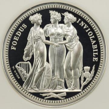 イギリス 2020年 The Great Engravers第2弾 スリーグレイセス　5ポンド 2オンス プルーフ純銀貨　エリザベス女王 NGC PF70UCAM First Releases