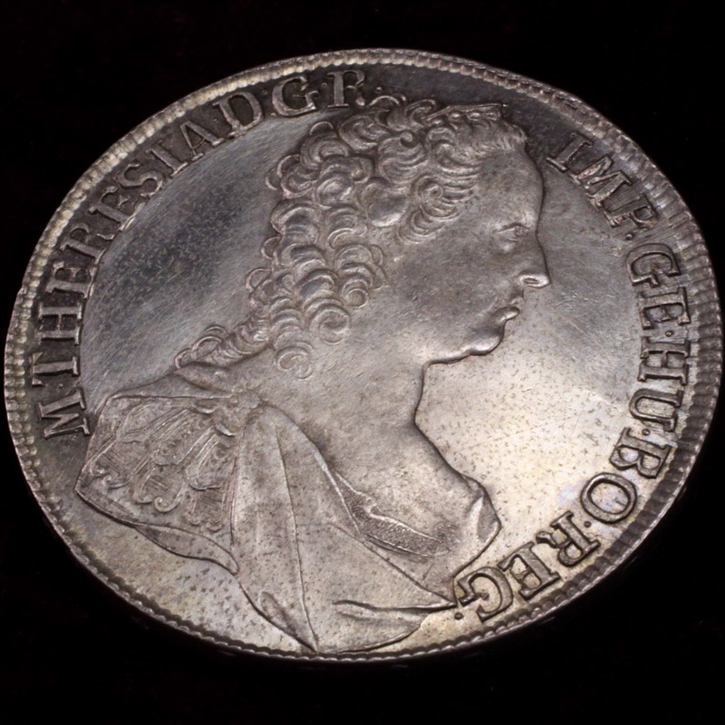 オーストリア 1752年銘 ターラー 大型 銀貨 マリア テレジア アンティークコイン 金貨 銀貨の販売 買取 ルナコイン