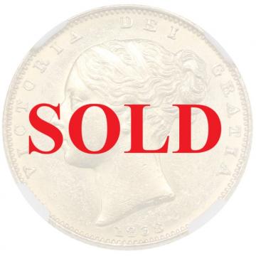 イギリス 1838年銘特年 ソブリン金貨 ビクトリアヤングヘッド NGC MS62 発行初年度レア