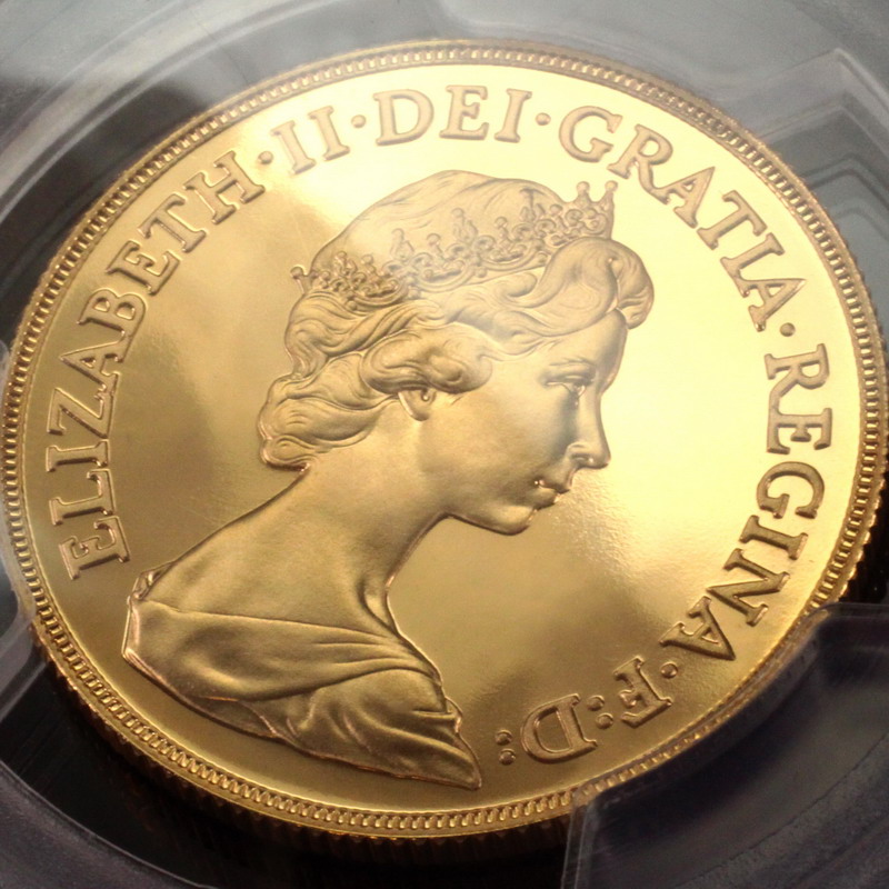 イギリス 1983年銘 2ポンド金貨 エリザベス PCGS PR69DCAM 
