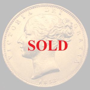 イギリス　1853年銘　ソブリン金貨　ビクトリアヤングヘッド