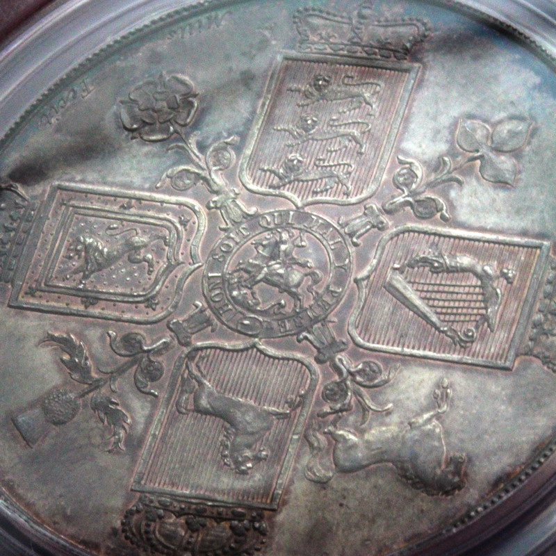 イギリス1820NDクラウンプルーフ試鋳見本銀貨 ジョージ3世PR62