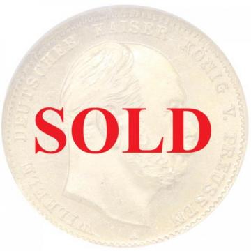 ドイツ プロイセン 1873年A　10マルク 金貨　ヴィルヘルム1世　NGC MS66　ハイグレード
