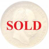 ドイツ プロイセン 1873年A　10マルク 金貨　ヴィルヘルム1世　NGC MS66　ハイグレード