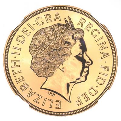 イギリス　2012年　5ポンド 金貨　エリザベス2世 即位60周年記念セントジョージと竜退治マジックレリーフ　MS69DPL　限定発行500枚