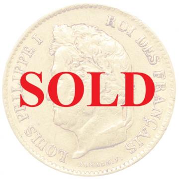フランス　1836年A 40フラン金貨　ルイ-フィリップ一世